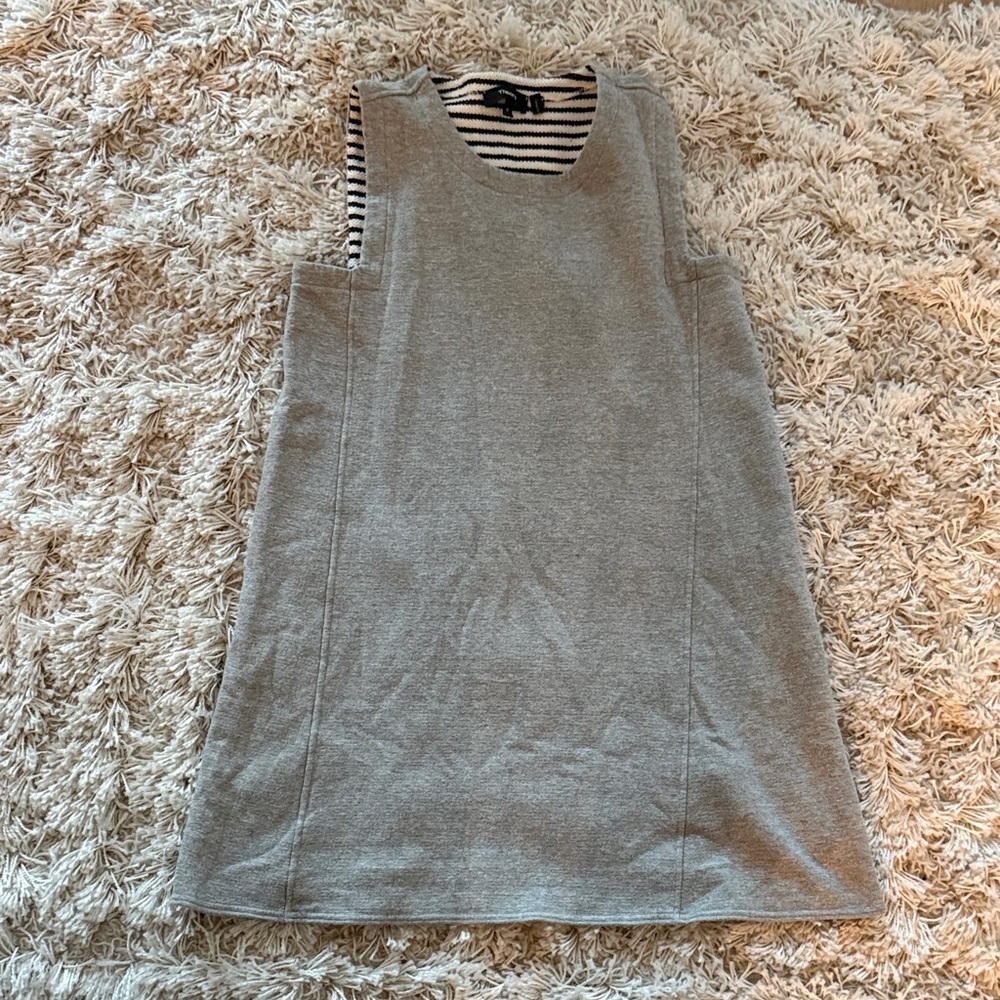 Theory Gray Sleeveless Sheath Dress